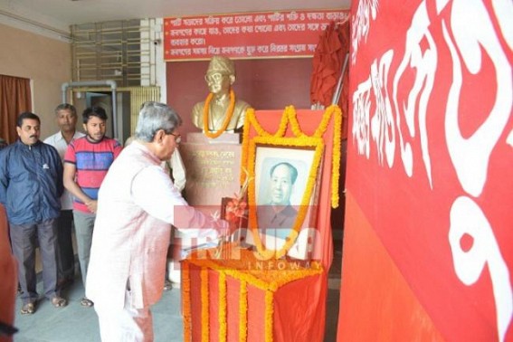 CPI-M remembers Chinese poet Mao Zedong, but no space for Nripen Chakraborty at Melarmath